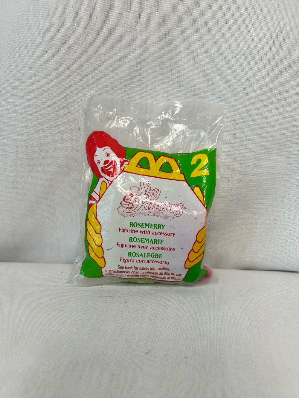 McDonald's Sky Dancers Rosemary Figurine - Green & Yellow Packaging
